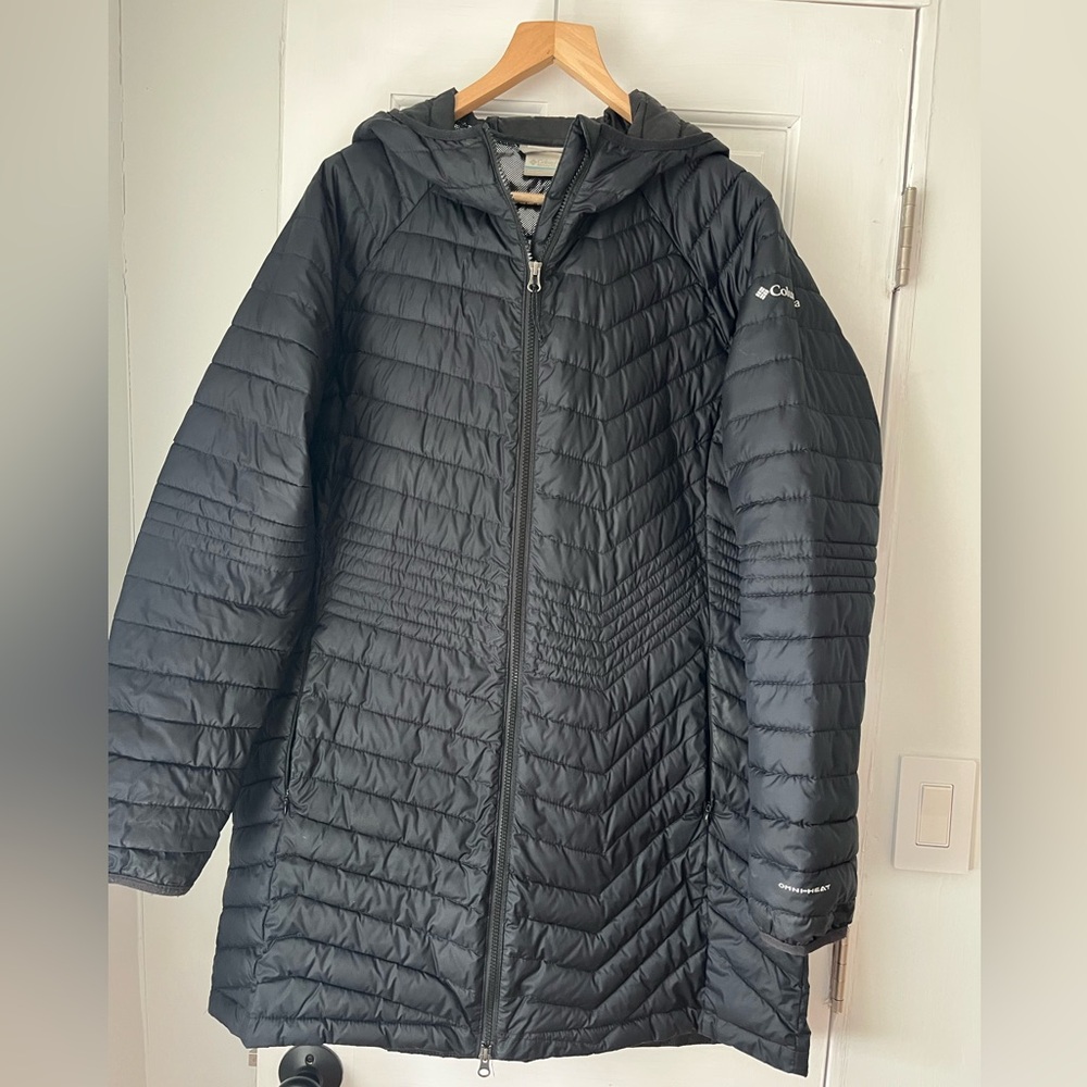 Columbia Women's Black Puffer Coat sz XXL